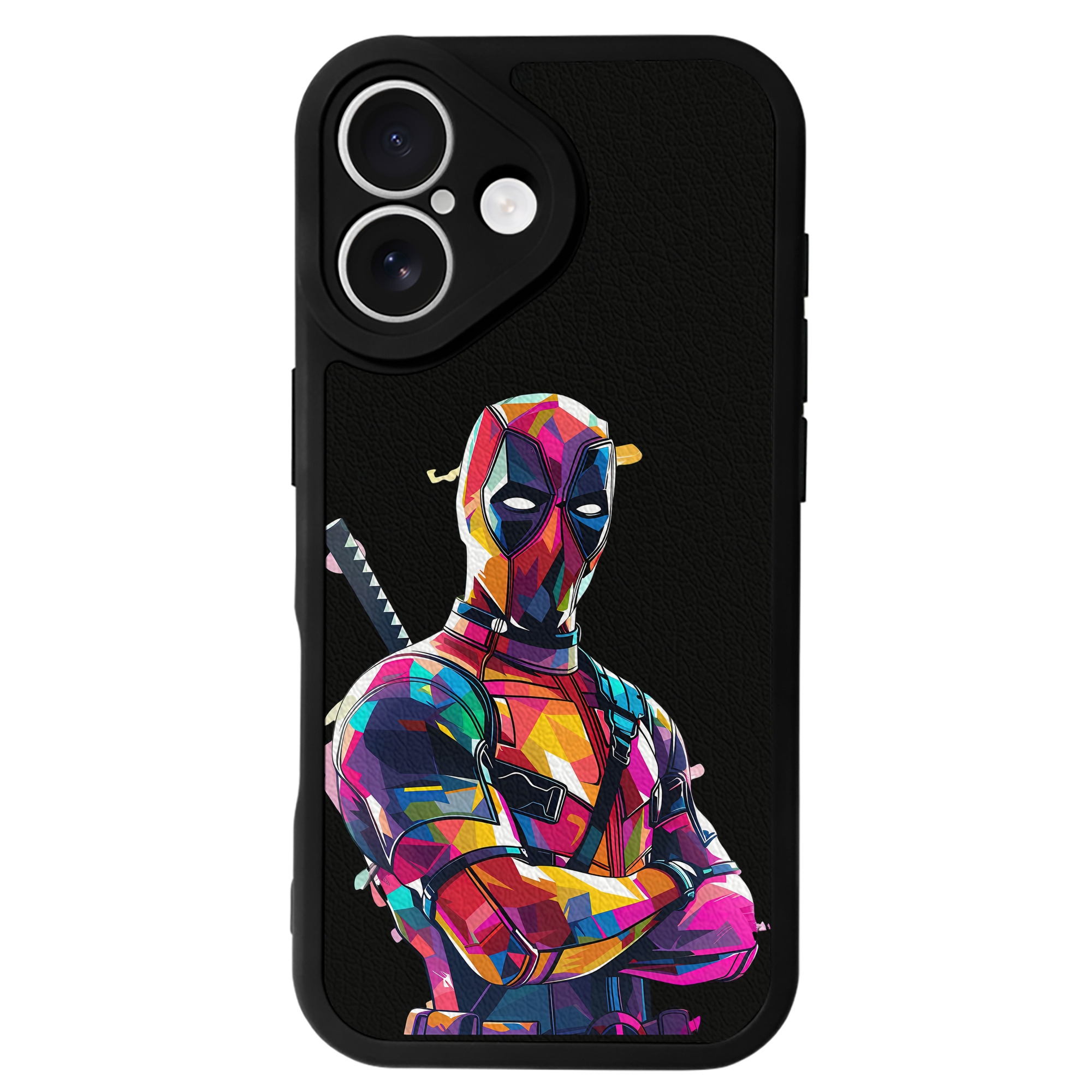 （画像用） Deadpool デッドプール 【iPhone 16シリーズ対応】シリコンスマホケース（レザー調） 材質：シリコン